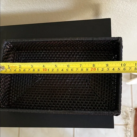 Crate&Barrel Brown Woven Basket - Picture 2 of 5